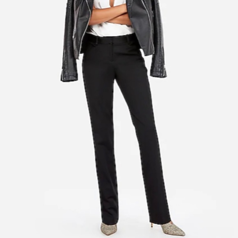 Express Mid Rise Columnist Pant, Size 6